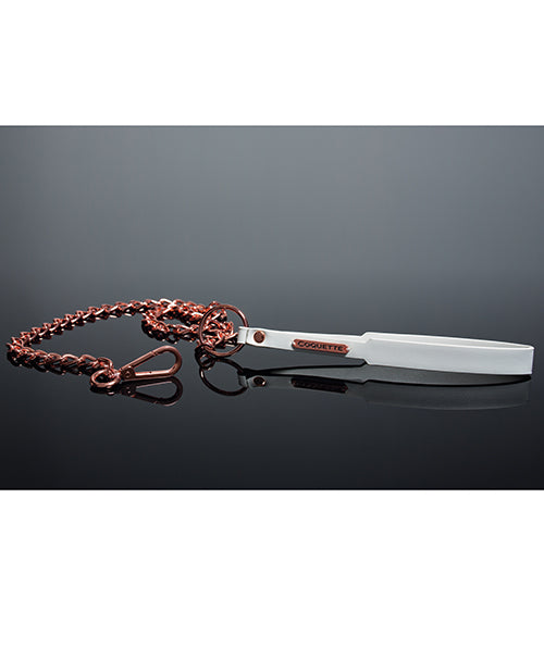 Rose Gold + White Leash
