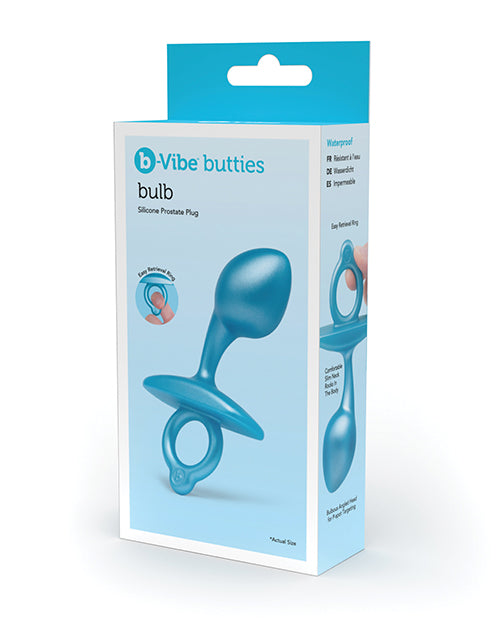 b-Vibe Butties blue tapered prostate anal plug