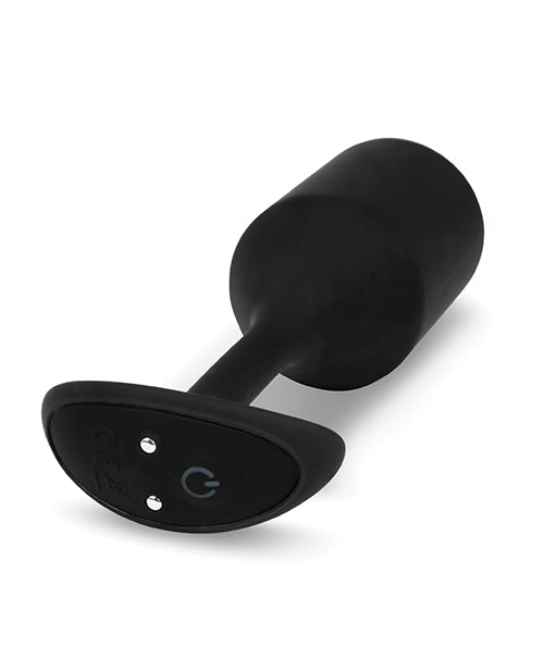 Xl - 247 G Black b-Vibe Weighted Snug anal plug with heavy weight