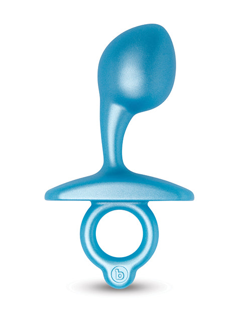 Blue prostate anal plug with bulbous tapered design