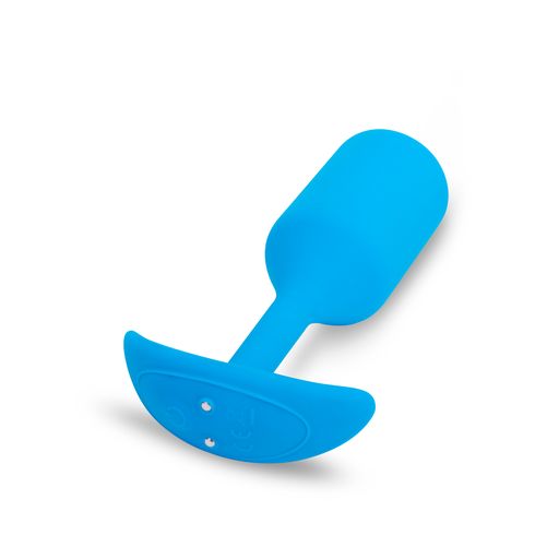 b-Vibe Vibrating weighted Snug anal plug 3 - Blue