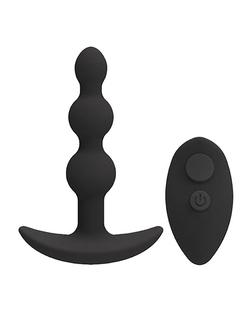 A Play Beaded Rechargeable Silicone Anal Plug With Remote | Shop Lowest Prices at Funlove.com