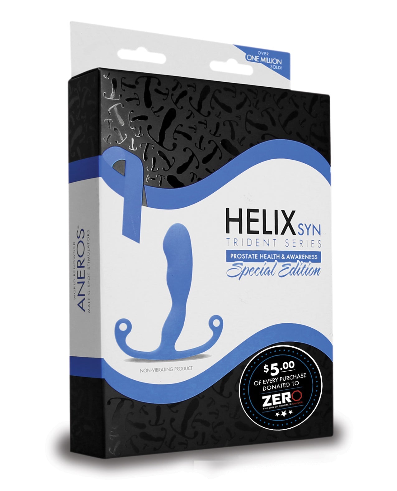 Aneros Special Edition Helix Syn Trident Series Prostate Stimulator - Blue | Shop Lowest Prices at Funlove.com