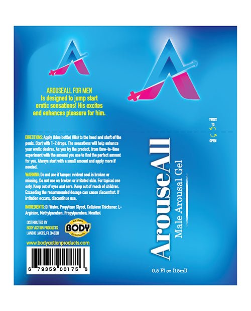 ArouseAll Male Stimulating Gel - .5 oz Bottle | Shop Lowest Prices at Funlove.com