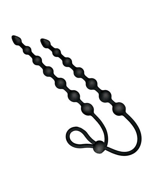 Ass - sation Dual - Ended Anal Beads - Black | Shop Lowest Prices at Funlove.com