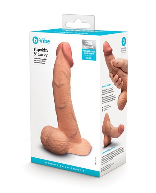 b - Vibe Slipskin 8" Curvy - Mocha | Shop Lowest Prices at Funlove.com