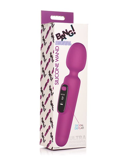 Bang! 10X Digital Vibrating Wand - Purple | Shop Lowest Prices at Funlove.com
