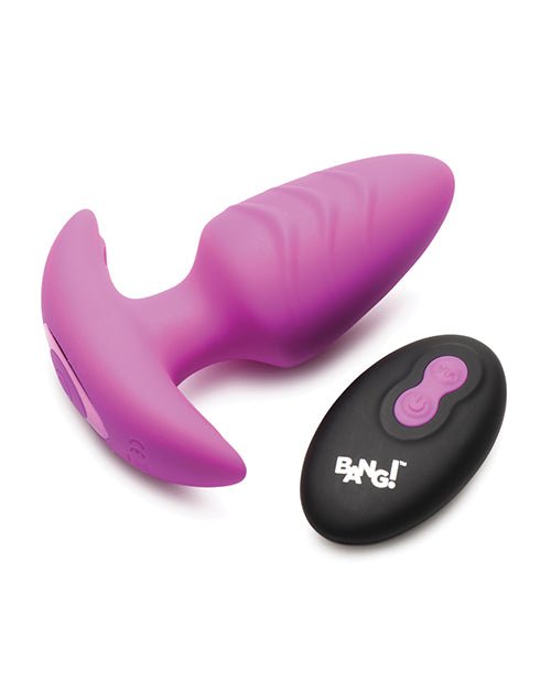 Bang! Rotating & Vibrating Tapered Butt Plug with Remote | Shop Lowest Prices at Funlove.com