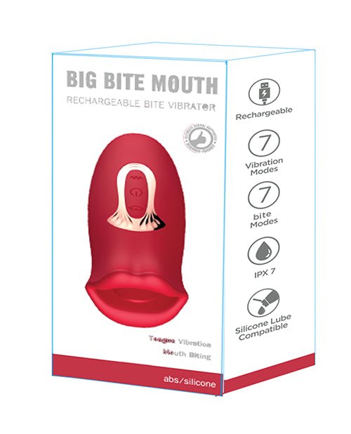 Big Bite Mouth Vibration & Biting - Red | Shop Lowest Prices at Funlove.com