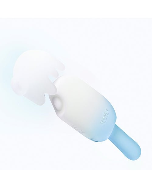 Bite Me Sucking, Tapping & Vibrating Cream Pop Stimulator - Blue/White | Shop Lowest Prices at Funlove.com