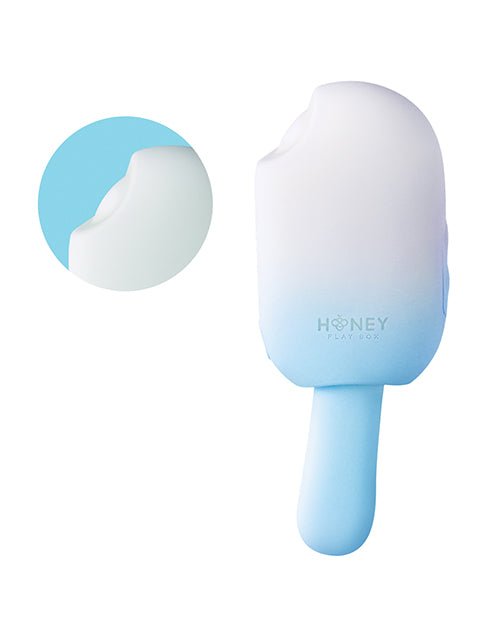 Bite Me Sucking, Tapping & Vibrating Cream Pop Stimulator - Blue/White | Shop Lowest Prices at Funlove.com
