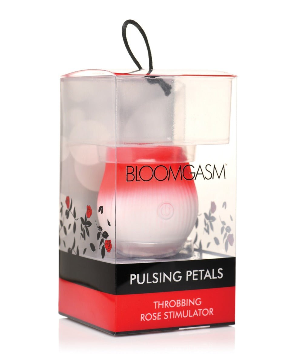 Bloomgasm Pulsing Petals Throbbing Rose Stimulator - Red | Shop Lowest Prices at Funlove.com