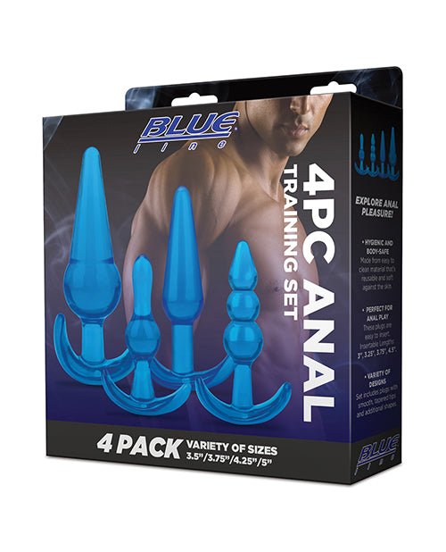 Blue Line C & B 4 pc Anal Training Set - Jelly Blue | Shop Lowest Prices at Funlove.com