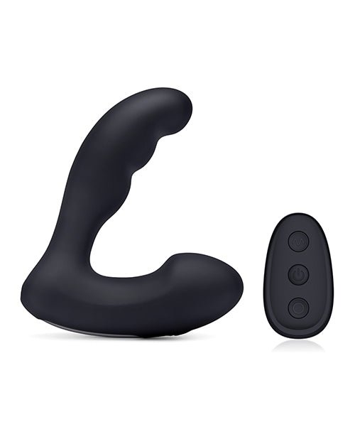 Blue Line Vibrating Prostate Prober w/Remote - Black | Shop Lowest Prices at Funlove.com