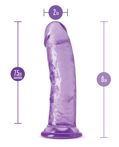 Blush B Yours Plus 8" Roar n Ride Dildo - Purple | Shop Lowest Prices at Funlove.com
