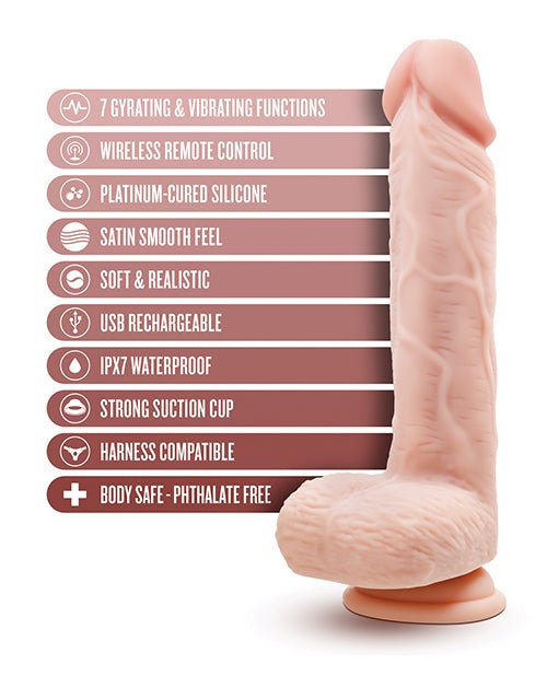 Blush Dr. Skin Dr Ethan 8.5" Gyrating Dildo - Beige | Shop Lowest Prices at Funlove.com