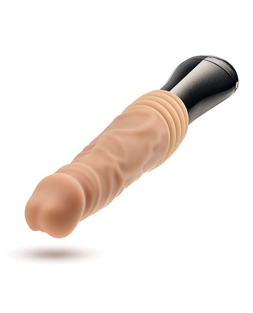 Blush Dr. Skin Silicone Dr. Knight Thrusting Gyrating Vibrating Dildo - Beige | Shop Lowest Prices at Funlove.com