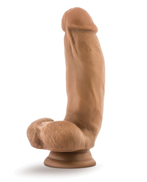 Blush Dr. Skin Silicone Dr. Samuel 7" Dildo w/Balls - Mocha | Shop Lowest Prices at Funlove.com