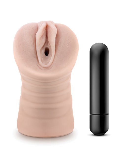 Blush EnLust Pussy Stroker w/Vibrating Bullet - Ayumi | Shop Lowest Prices at Funlove.com