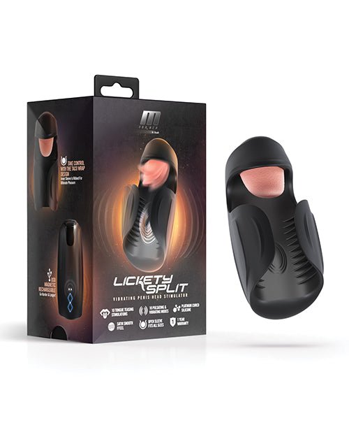 Blush M For Men - Lickety Split - Vibrating Penis Head Stimulator - Black | Shop Lowest Prices at Funlove.com