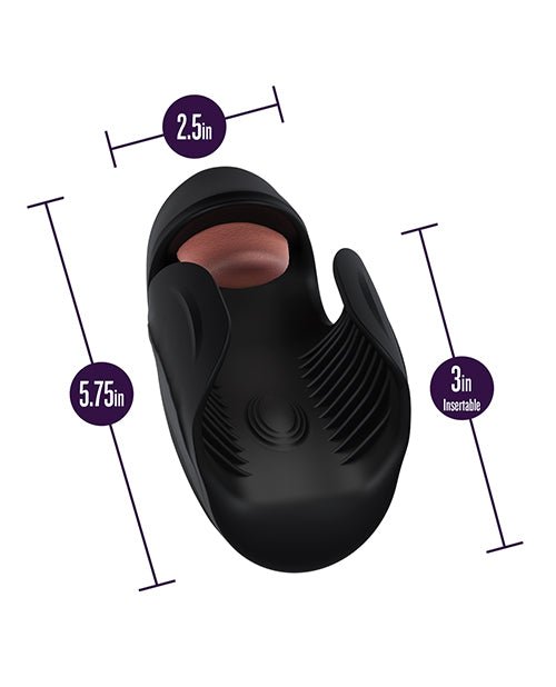 Blush M For Men - Lickety Split - Vibrating Penis Head Stimulator - Black | Shop Lowest Prices at Funlove.com