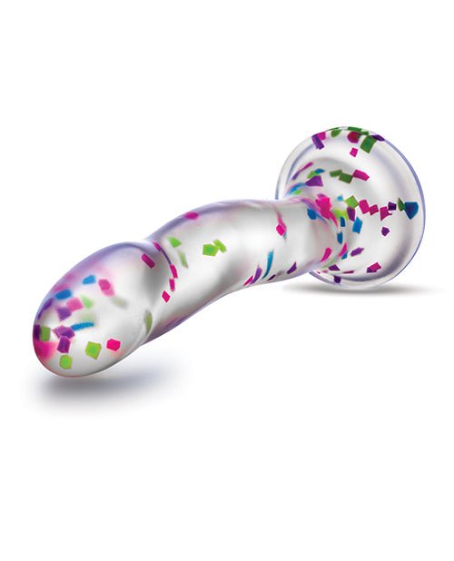 Blush Neo Elite Hanky Panky 7" Confetti Dildo - Glow In The Dark | Shop Lowest Prices at Funlove.com