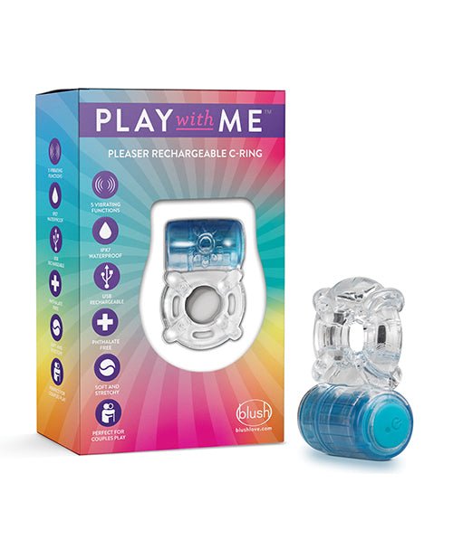 Blush Play With Me Pleaser Rechargeable C Ring | Shop Lowest Prices at Funlove.com