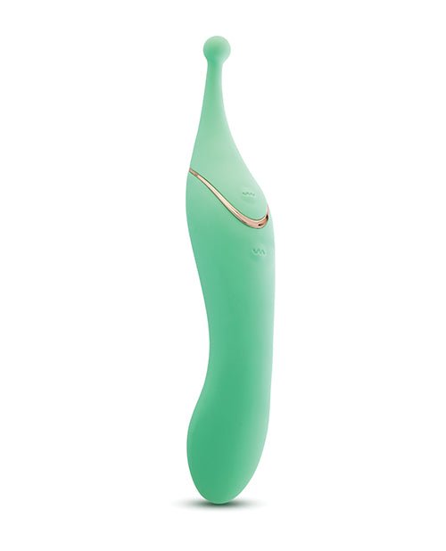 Blush Stella 7 Inch Dual - Ended Clitoral G - Spot Vibrating Wand With Precision Stimulation – Green | Shop Lowest Prices at Funlove.com