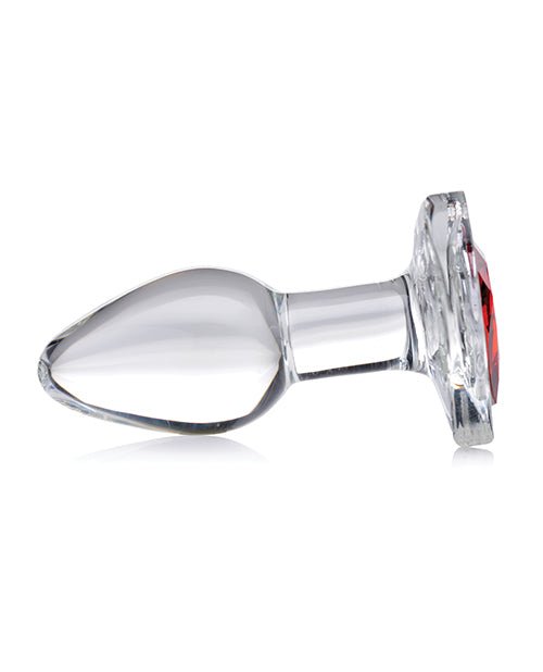 Booty Sparks Red Heart Gem Glass Anal Plug | Shop Lowest Prices at Funlove.com