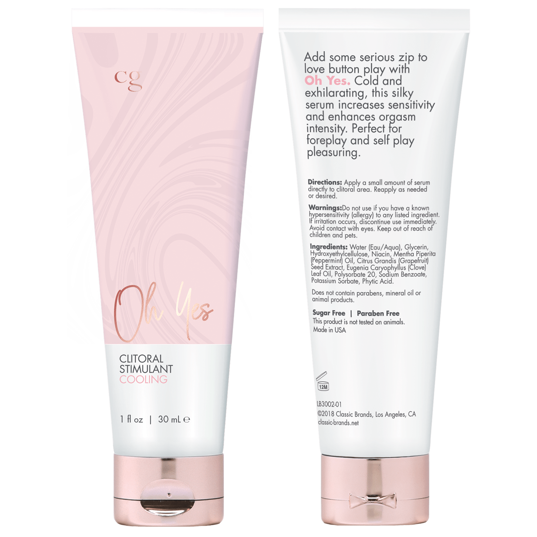 CG Oh Yes Clitoral Cooling Stimulant - 1 Oz | Shop Lowest Prices at Funlove.com