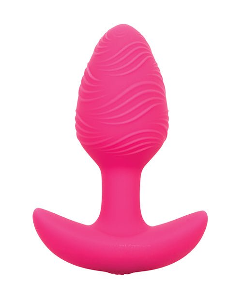 Cheeky Glow in the Dark Vibrating Butt Plug - Pink | Shop Lowest Prices at Funlove.com