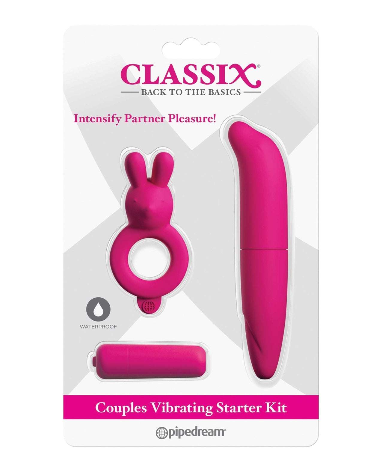 Classix Couples Vibrating Starter Kit - Pink | Shop Lowest Prices at Funlove.com