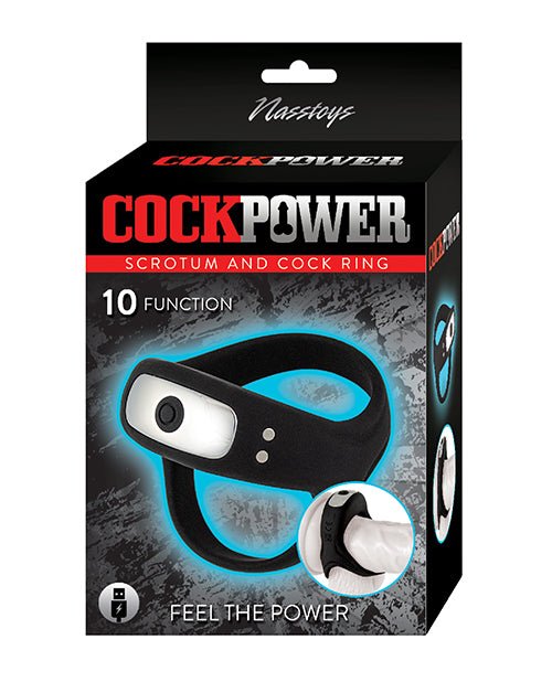Cockpower Scrotum and Cock Ring - Black | Shop Lowest Prices at Funlove.com