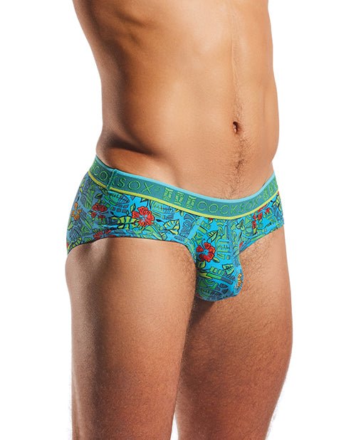 Cocksox Contour Pouch Sports Brief - Multi - Color Tiki SM | Shop Lowest Prices at Funlove.com