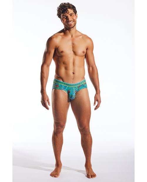 Cocksox Contour Pouch Sports Brief - Multi - Color Tiki XL | Shop Lowest Prices at Funlove.com
