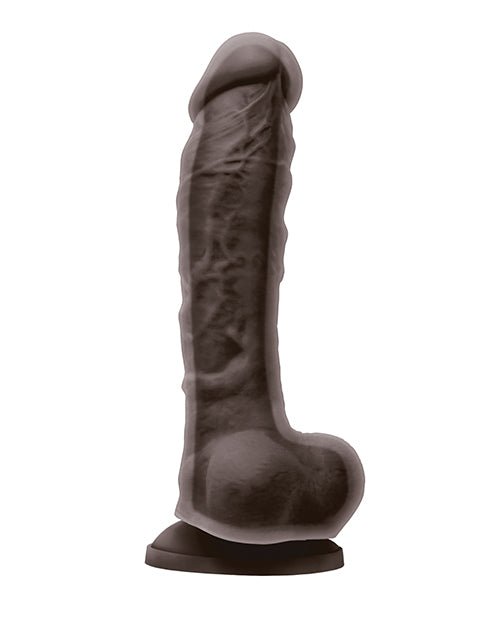 Colours Dual Density 8" Dildo - Dark Brown | Shop Lowest Prices at Funlove.com