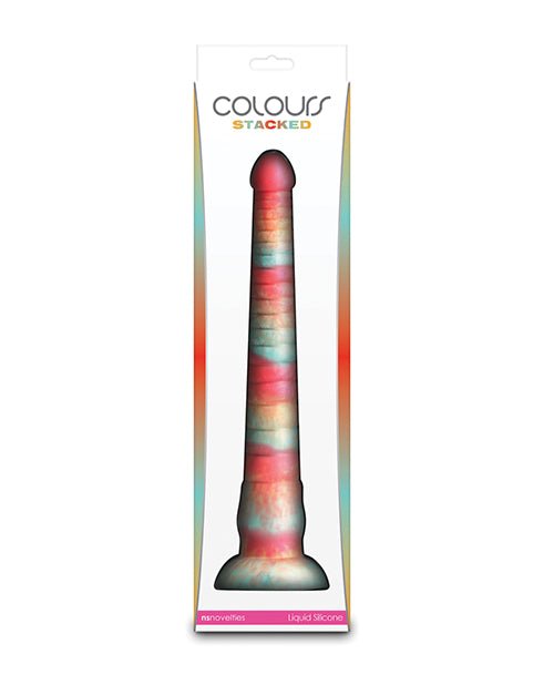 Colours Stacked 12" Dildo - Red/Gold | Shop Lowest Prices at Funlove.com