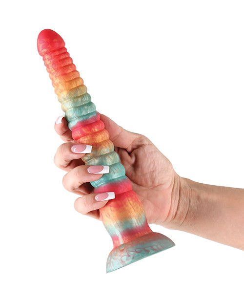 Colours Stacked 9" Dildo - Red/Gold | Shop Lowest Prices at Funlove.com