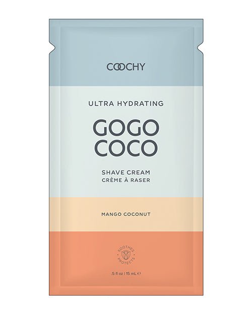 COOCHY Ultra Hydrating Shave Cream Foil - .35 oz Mango Coconut | Shop Lowest Prices at Funlove.com