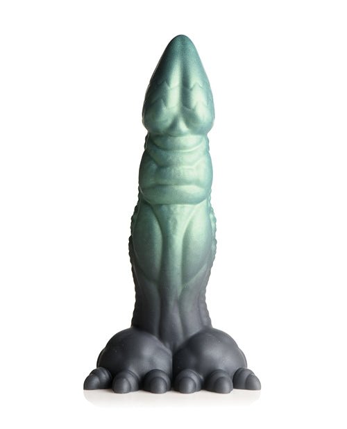 Creature Cocks Dickosaur Dinosaur Silicone Dildo - Black/Teal | Shop Lowest Prices at Funlove.com