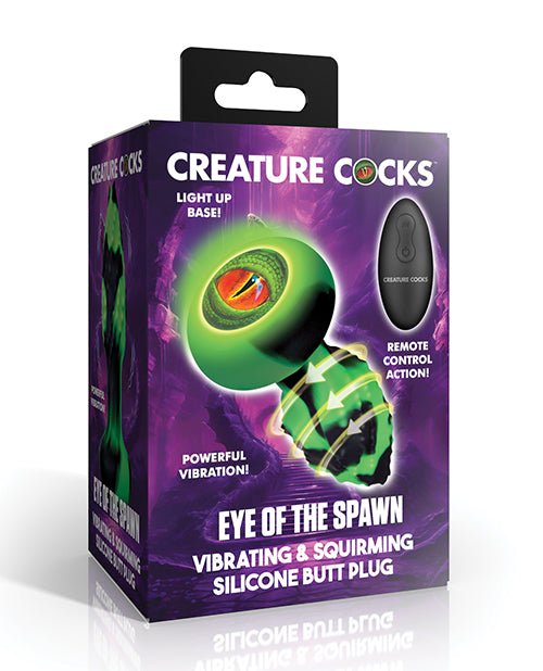 Creature Cocks - Eye of the Spawn Vibrating & Squirming Silicone Butt Plug | Shop Lowest Prices at Funlove.com