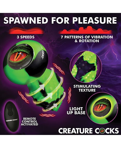 Creature Cocks - Eye of the Spawn Vibrating & Squirming Silicone Butt Plug | Shop Lowest Prices at Funlove.com