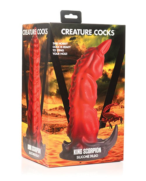 Creature Cocks King Scorpion Silicone Dildo - Red | Shop Lowest Prices at Funlove.com
