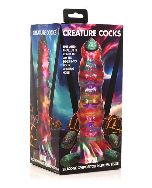 Creature Cocks Larva Ovipositor Silicone Dildo With Eggs | Shop Lowest Prices at Funlove.com