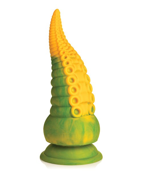 Creature Cocks Monstropus 2.0 Vibrating Tentacle Silicone Dildo - Yellow/Green | Shop Lowest Prices at Funlove.com