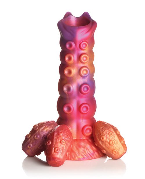 Creature Cocks Nymphoid Ovipositor Silicone Dildo w/Eggs - Multi Color | Shop Lowest Prices at Funlove.com