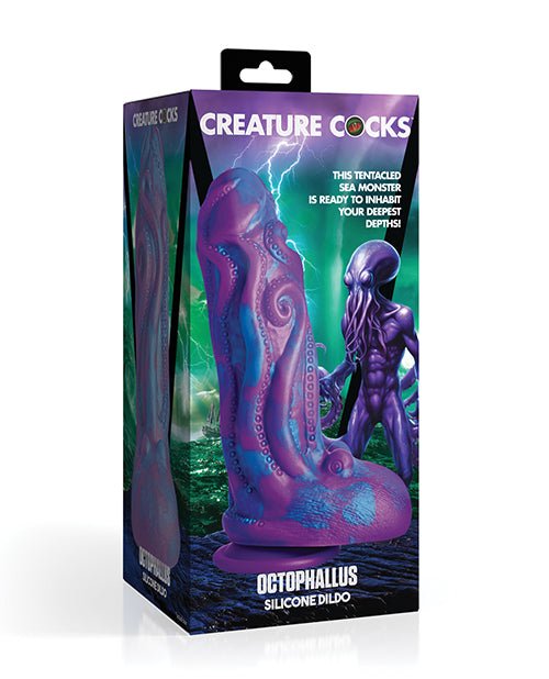 Creature Cocks Octophallus Silicone Dildo - Purple/Blue | Shop Lowest Prices at Funlove.com