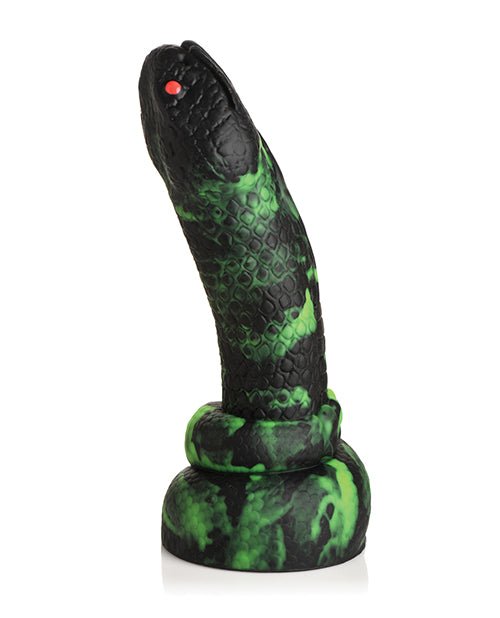 Creature Cocks Python Silicone Dildo - Black/Green | Shop Lowest Prices at Funlove.com