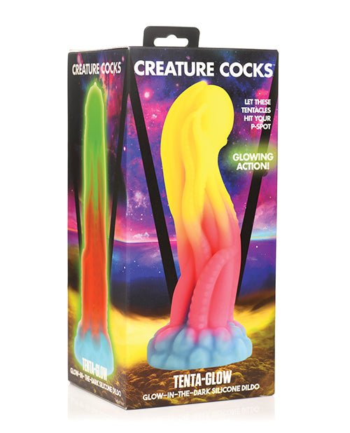 Creature Cocks Tenta - Glow - in - the - Dark Silicone Dildo | Shop Lowest Prices at Funlove.com
