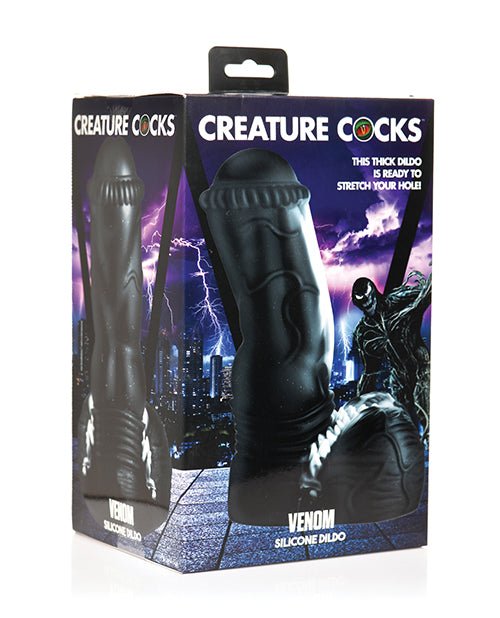 Creature Cocks Venom Silicone Dildo - Black | Shop Lowest Prices at Funlove.com